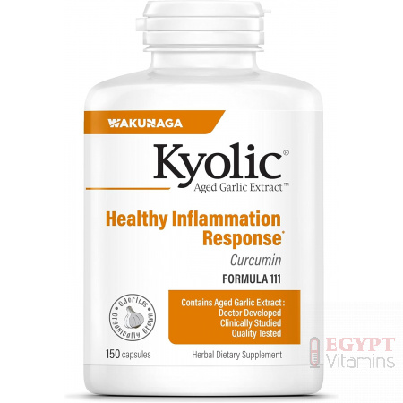 Kyolic Aged Garlic Extract Formula 111 600mg | Healthy Inflammation Response | 150 Capsules