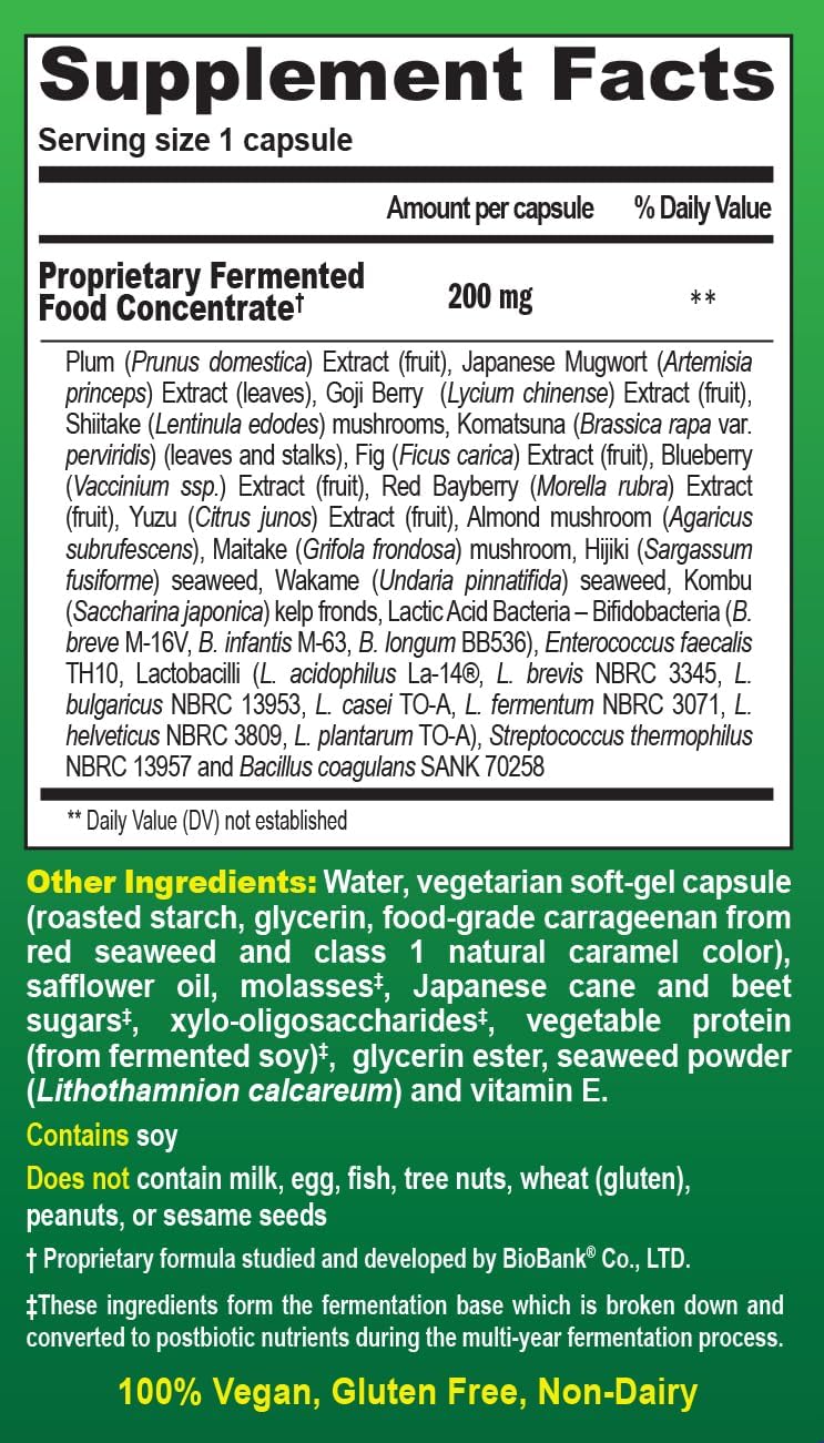 Dr. Ohhira’s Probiotics Original Formula with 3 Year Fermented Prebiotics, Live Active Probiotics and The only Product with Postbiotic Metabolites, 60 Capsules - Image 2