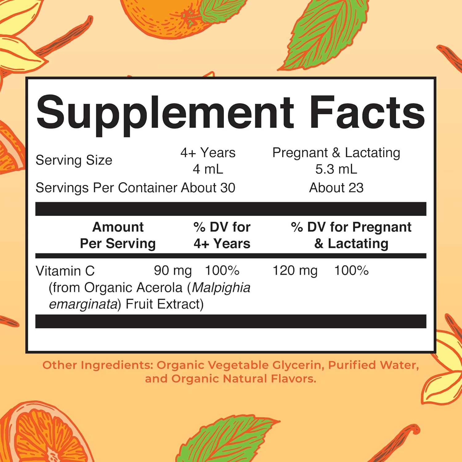 MaryRuth Organics Organic Vitamin C Supplement | 4 Fl Oz - Image 2