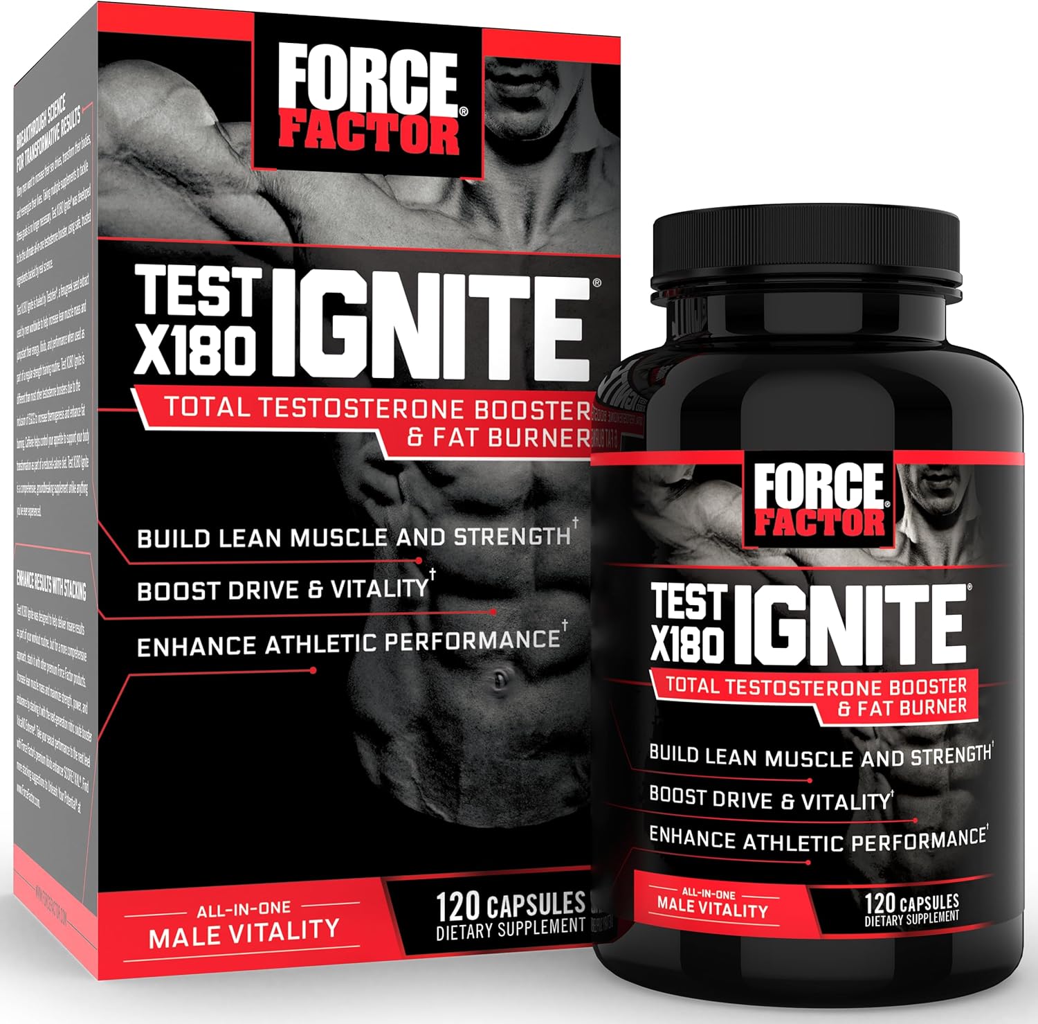 Force Factor Test X180 Ignite | 120 Count