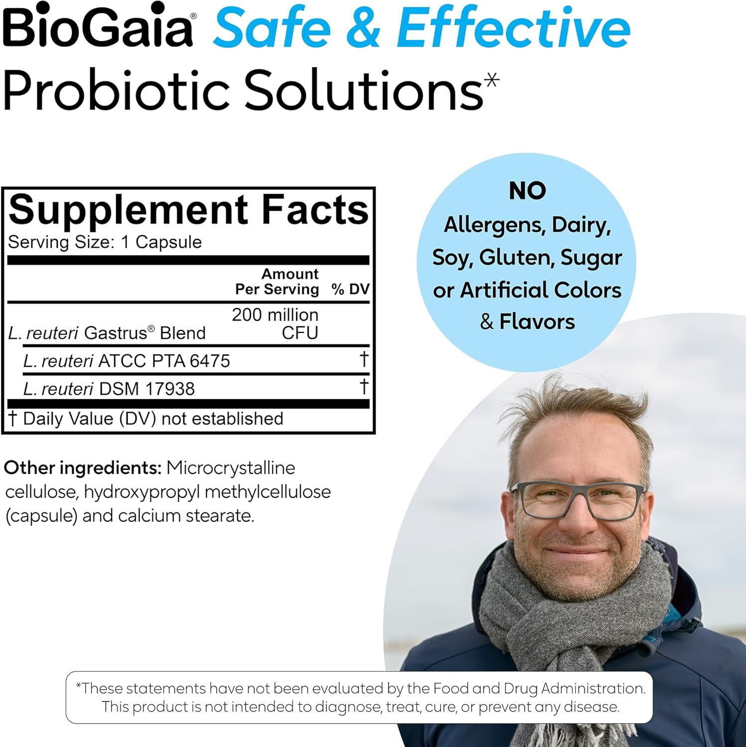 BioGaia Gastrus Gut Health | Probiotic Capsules | Eases Abdominal Discomfort, Gas & Bloating | Promotes Regularity & a Healthy Gut | Supports a Balanced Microbiome | Backed by 30 Years of Research - Image 2