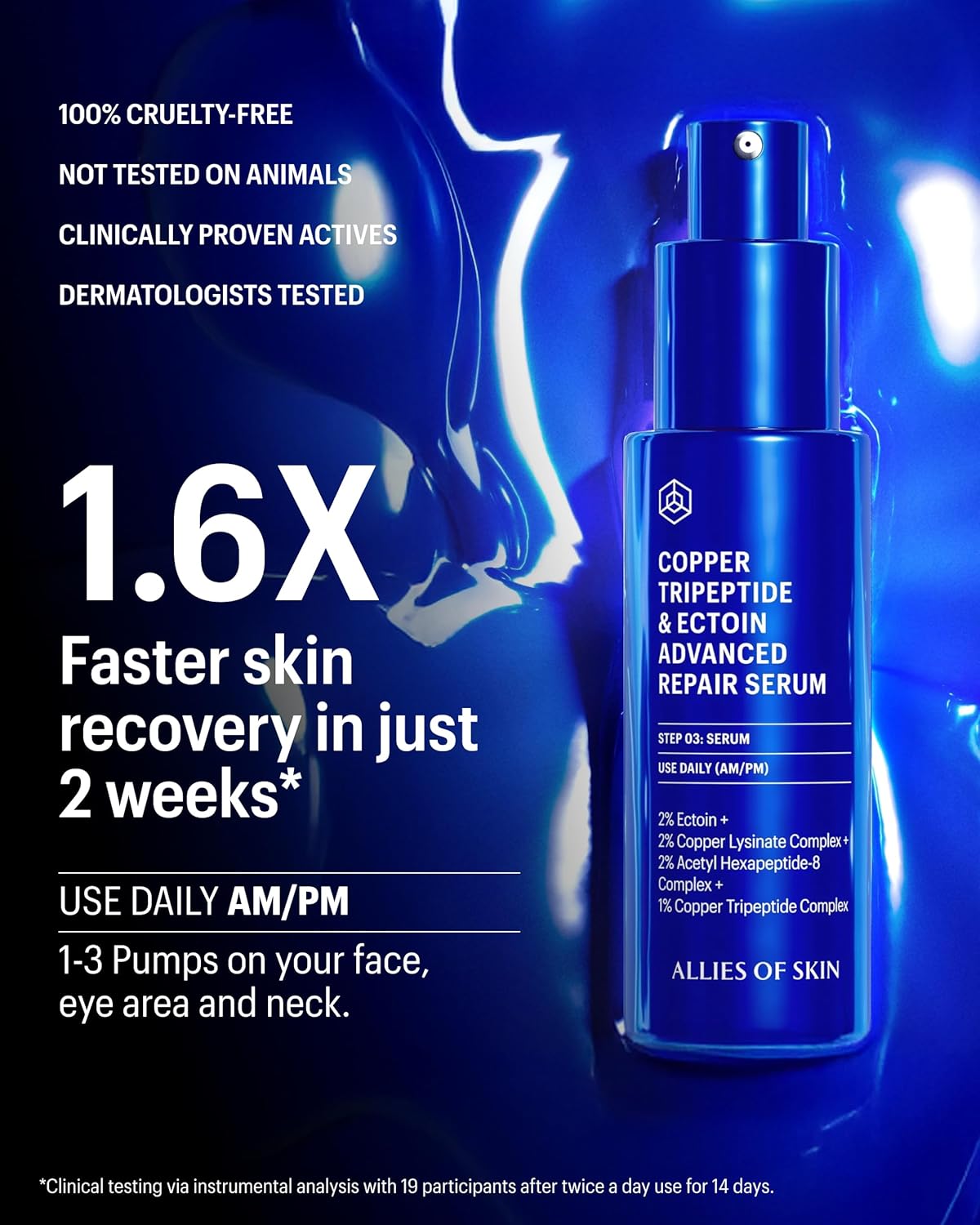 Allies of Skin Tripeptide & Ectoin Daily Moisturizer – Ultimate Ectoin Moisturizer for Barrier Repair | 30 ml - Image 2