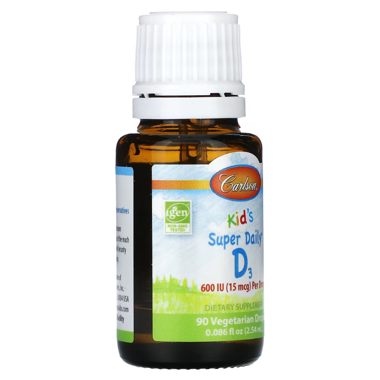 Carlson Super Daily D3 + K2 – Liquid Vitamin D3 with K2 MK-7 Drops | Heart & Bone (2.54 ml) - Image 3