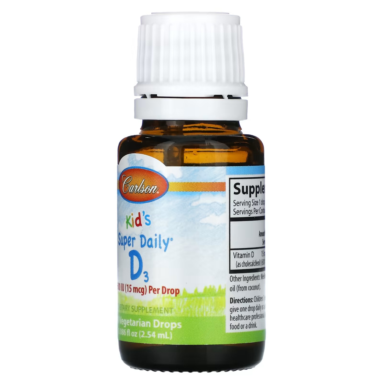 Carlson Super Daily D3 + K2 – Liquid Vitamin D3 with K2 MK-7 Drops | Heart & Bone (2.54 ml) - Image 4
