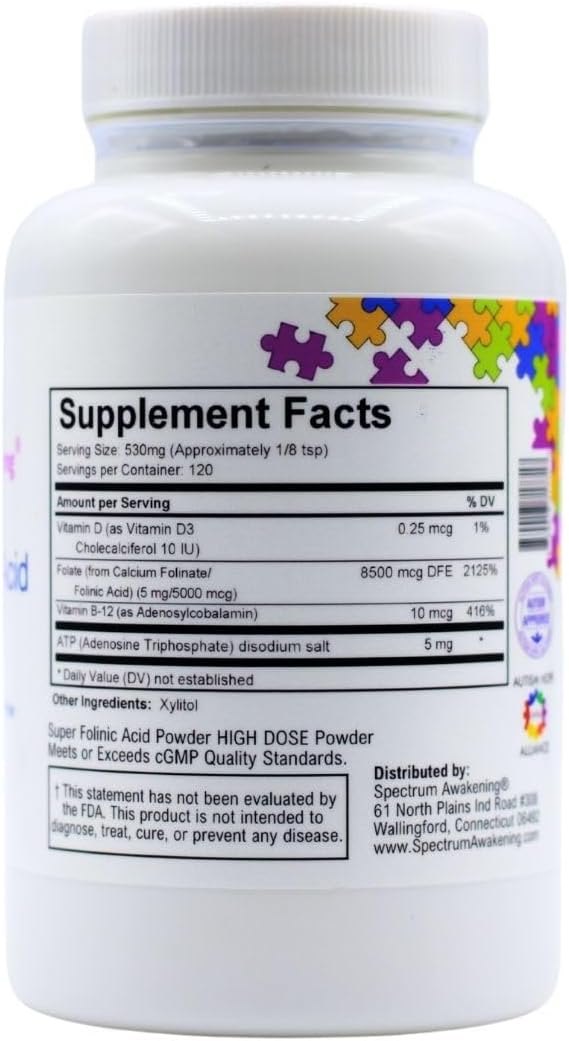 Spectrum Awakening Folinic Acid Leucovorin Powder – Essential Speech Support | 63 gm - Image 2