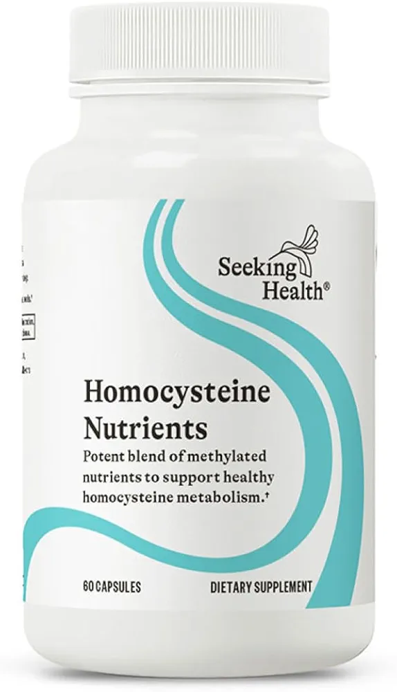 Seeking Health Homocysteine Nutrients | MTHFR & Heart Support | 60 Capsules
