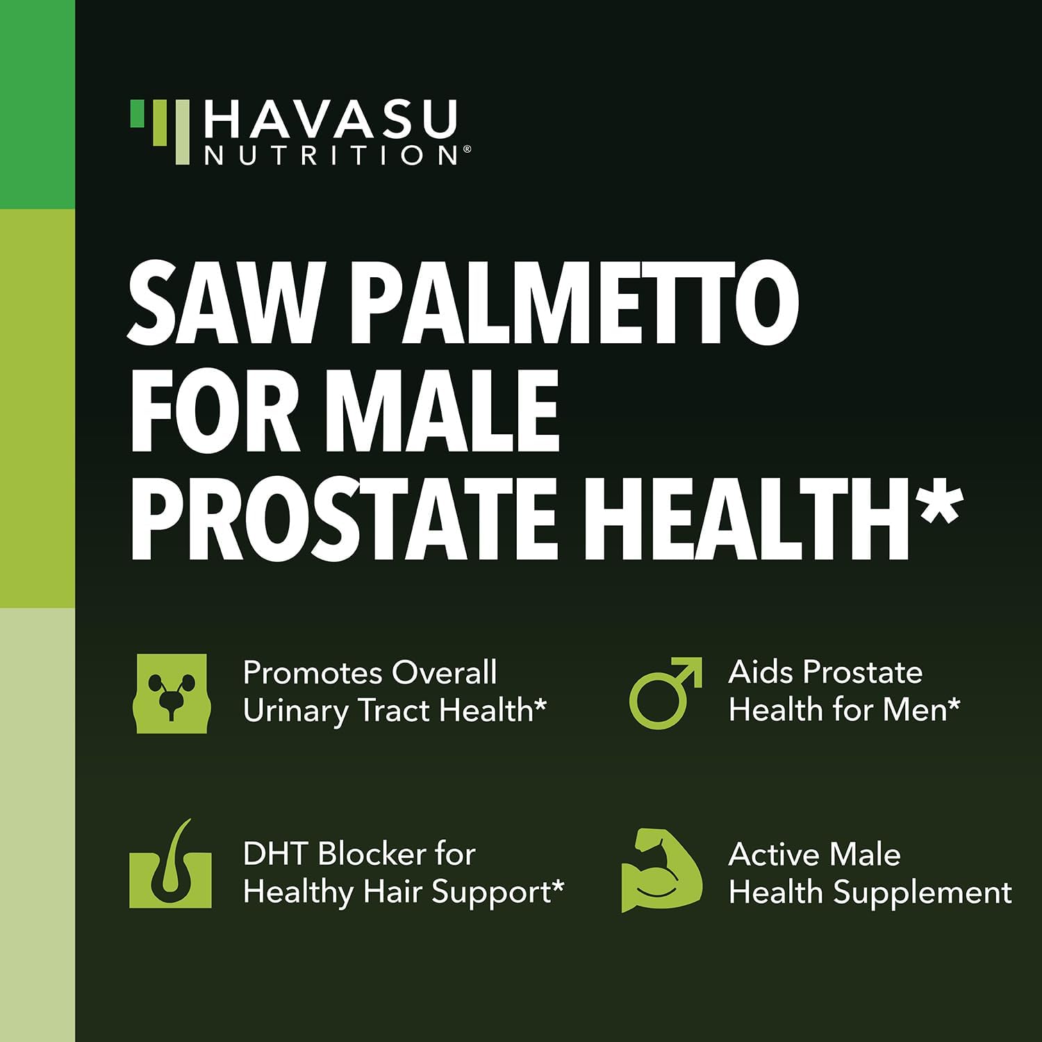 Havasu Nutrition Saw Palmetto DHT Blocker - Extra Strength Prostate Support | 100 count - Image 3