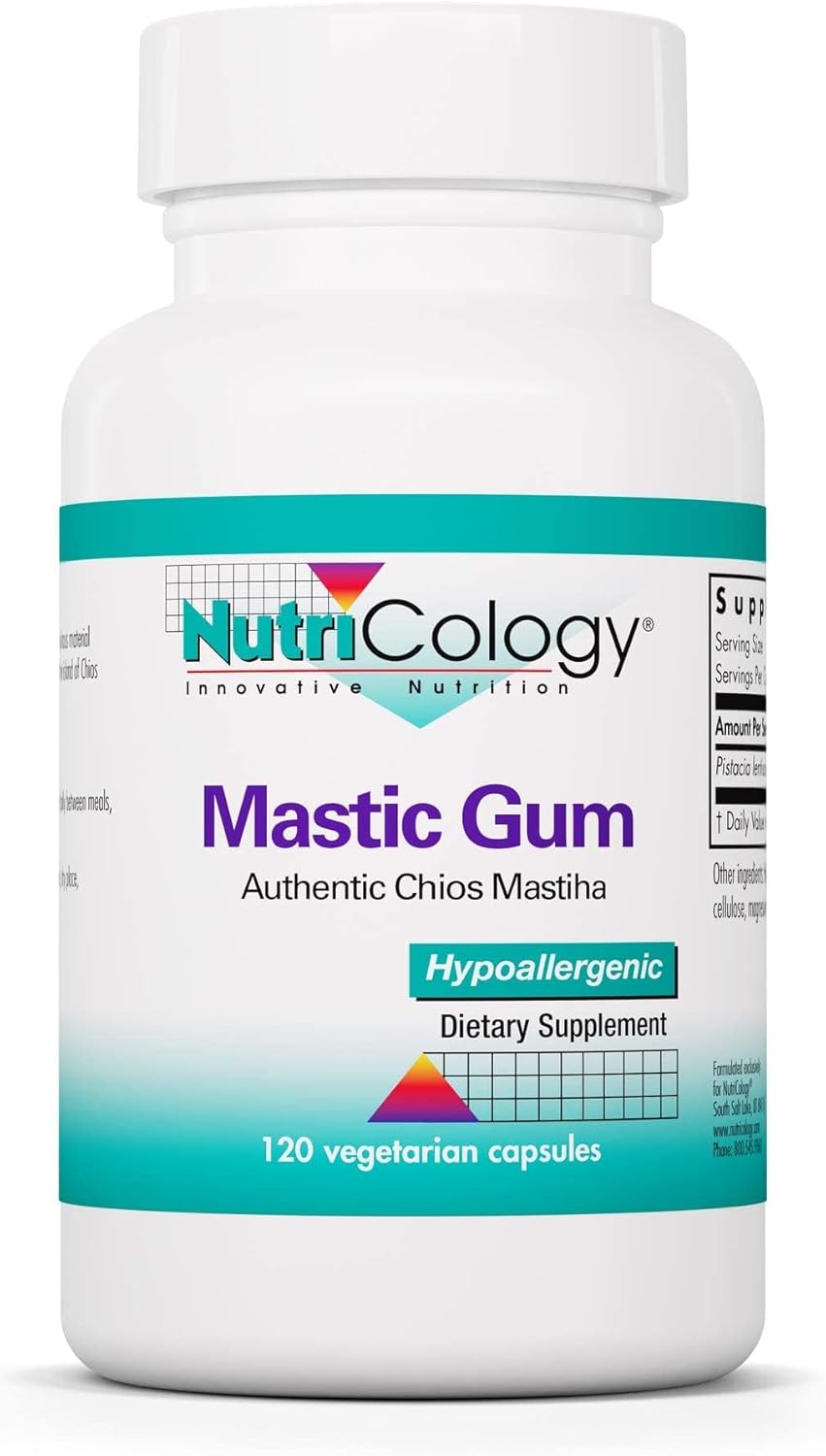 Nutricology Mastic Gum Dietary Supplement - Authentic Chios Matisha | 120 Count