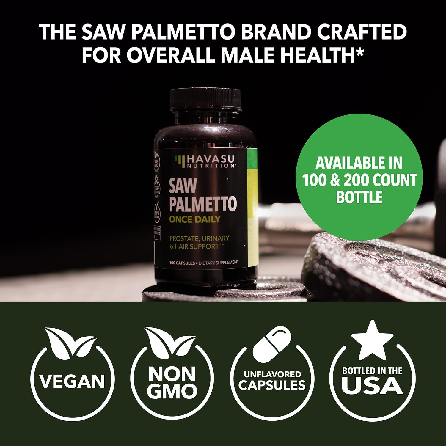 Havasu Nutrition Saw Palmetto DHT Blocker - Extra Strength Prostate Support | 100 count - Image 5
