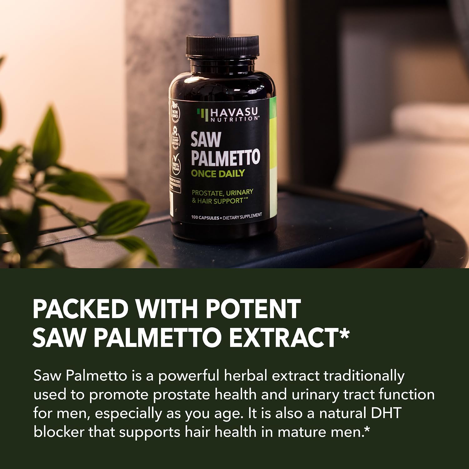 Havasu Nutrition Saw Palmetto DHT Blocker - Extra Strength Prostate Support | 100 count - Image 4