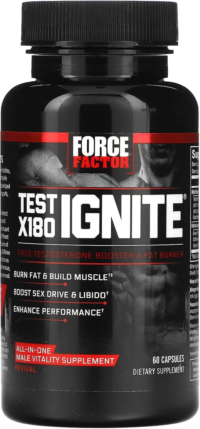 Force Factor Test X180 Testosterone Booster – Ultimate Muscle & Drive | 60 Count - Image 7