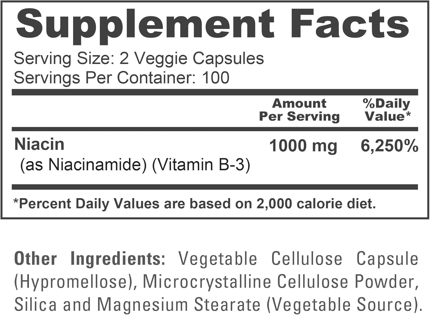 NusaPure Niacinamide 1000mg | Flush-Free B3 for Skin & Acne | 200 Capsules - Image 2