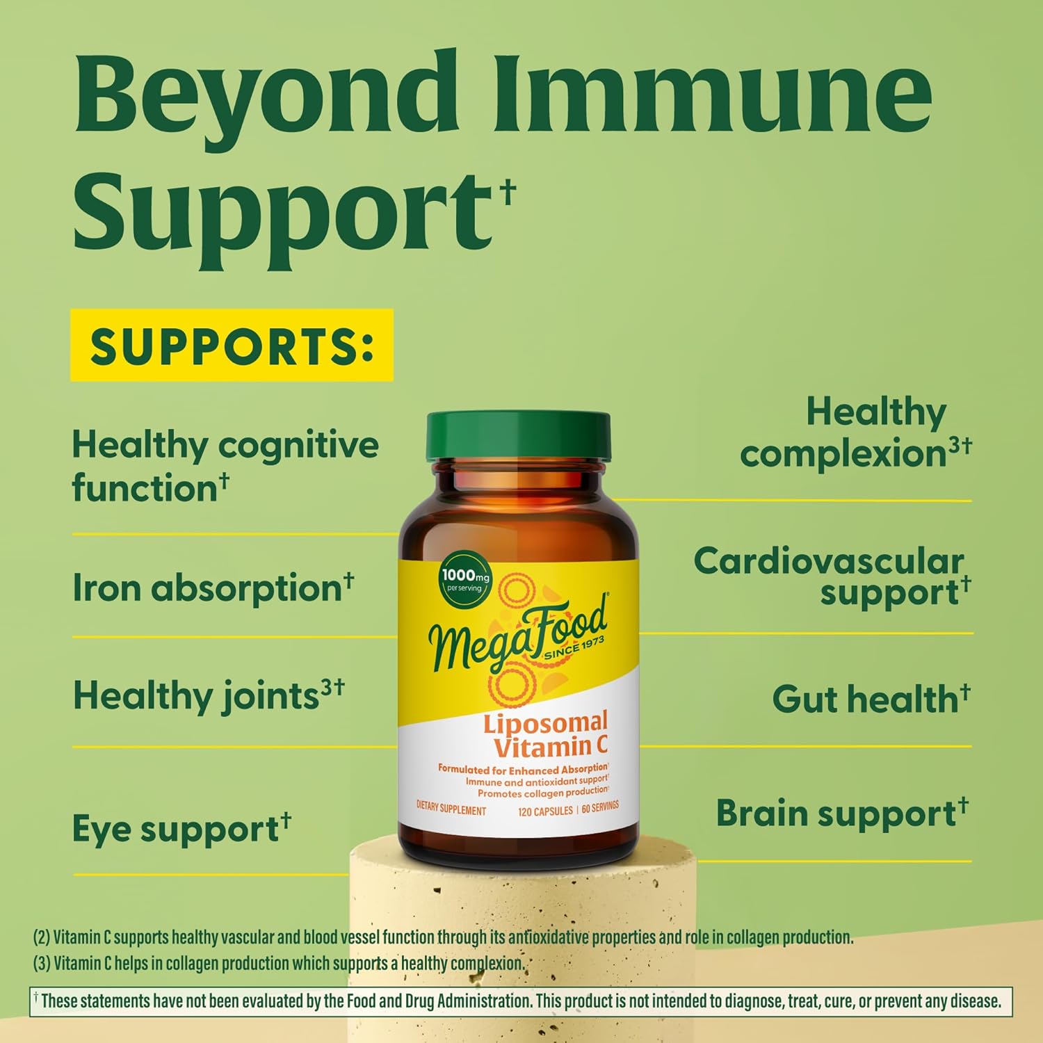 MegaFood Liposomal Vitamin C 1000mg | Maximum Absorption |120 Capsules - Image 4
