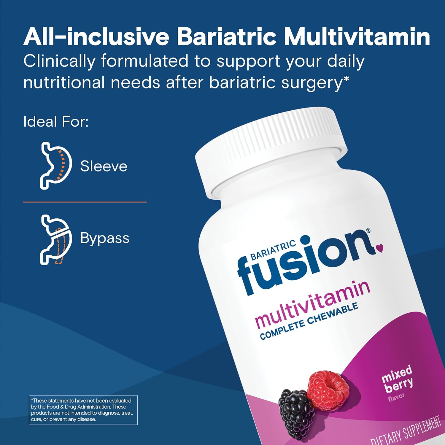 Bariatric Fusion Complete Chewable Multivitamin | Post-Surgery Support | 120 Chewable Tablets - Image 6