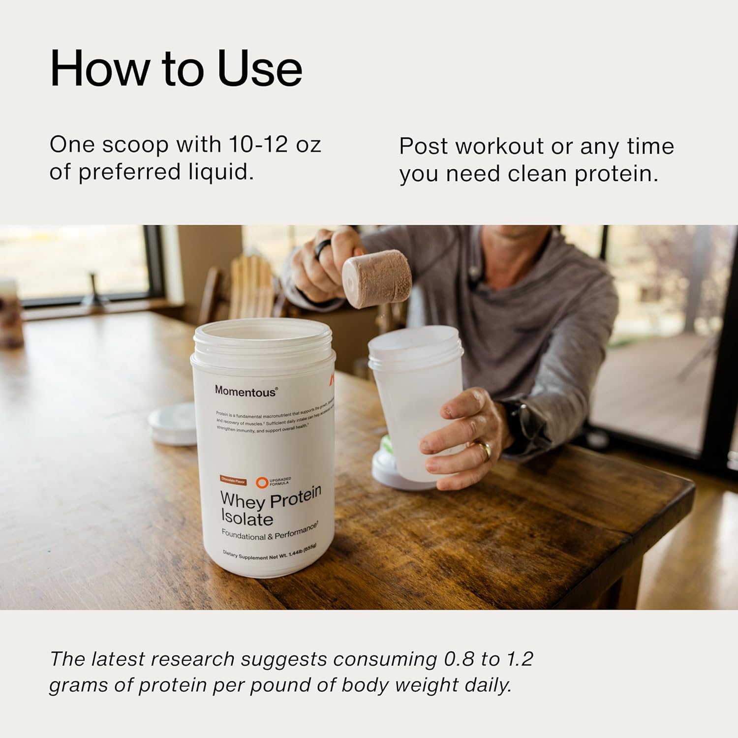 Momentous Whey Protein Isolate Review | Grass-Fed & NSF Certified | 25 serving - Image 4