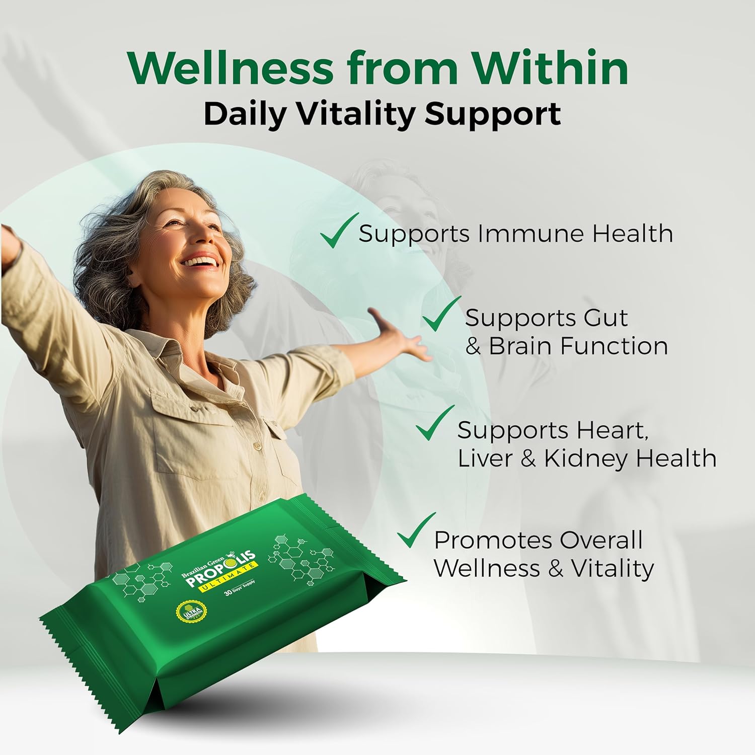 LABO Nutrition Brazilian Green Propolis Ultimate | >7% Artepillin C | 60 Caps - Image 5