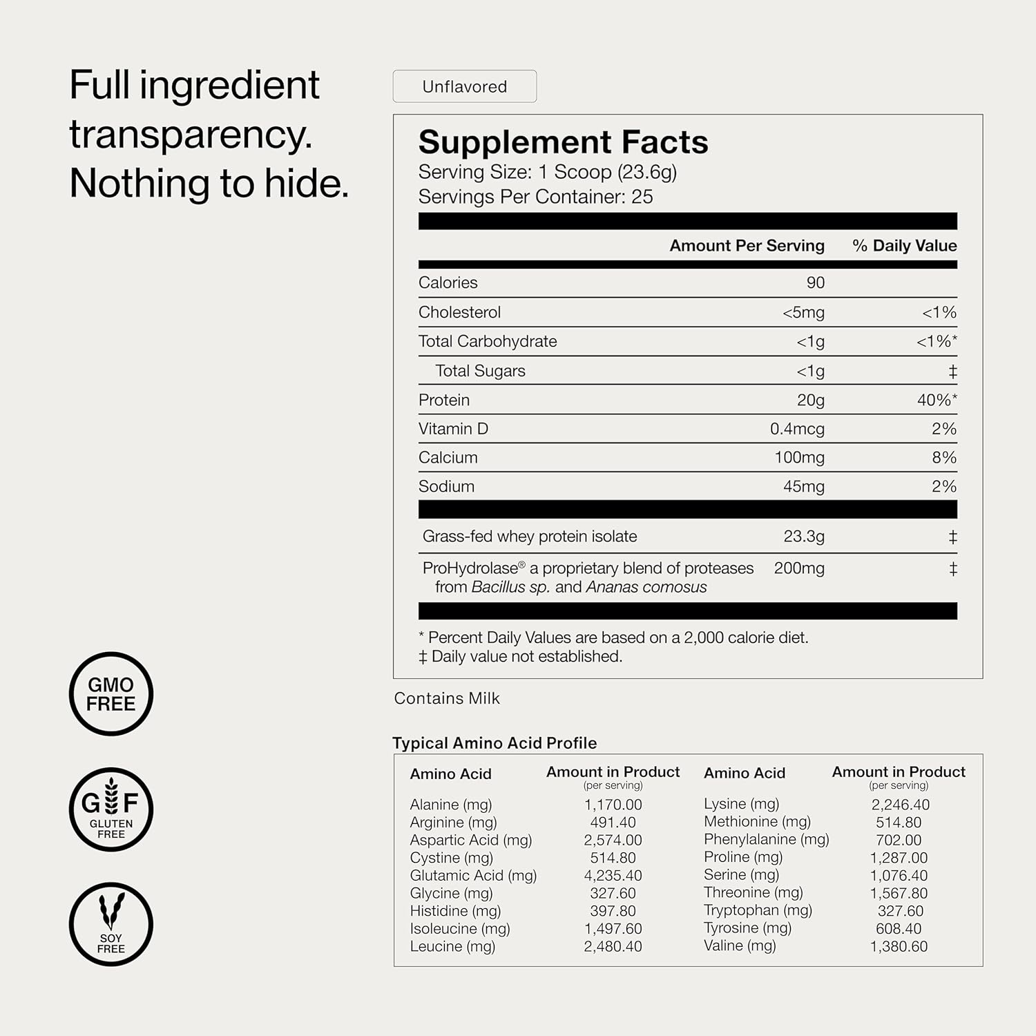 Momentous Whey Protein Isolate Review | Grass-Fed & NSF Certified | 25 serving - Image 2