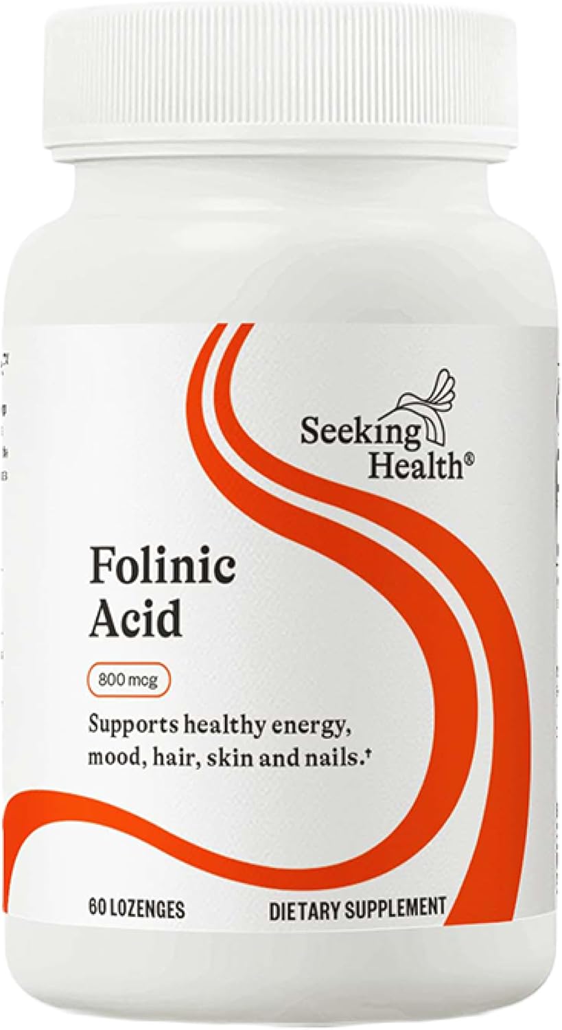 Seeking Health Folinic Acid Lozenges | The Methyl-Free Alternative | 60 Lozenges