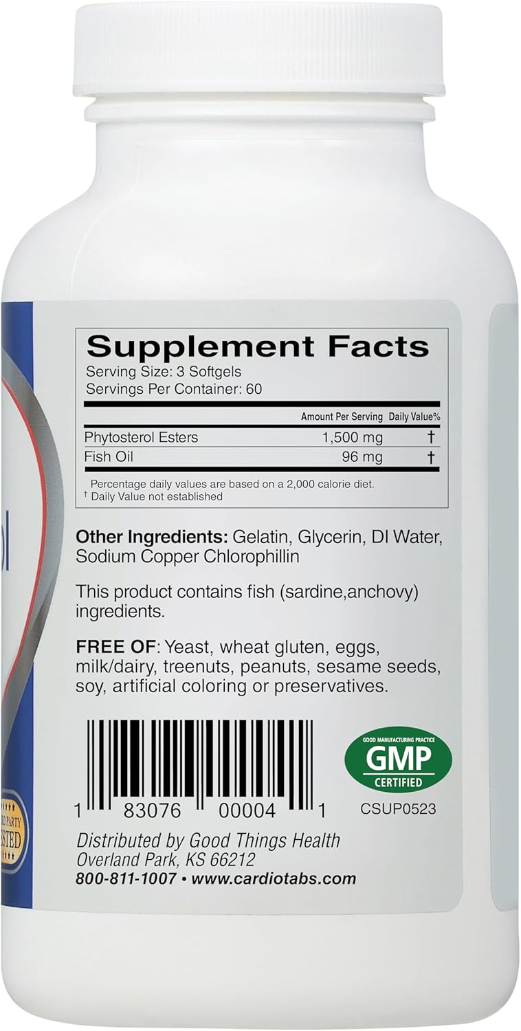 CardioSterol (Phytosterols) | Lowers LDL Naturally | Bio Nutrition | 180 Softgels - Image 2