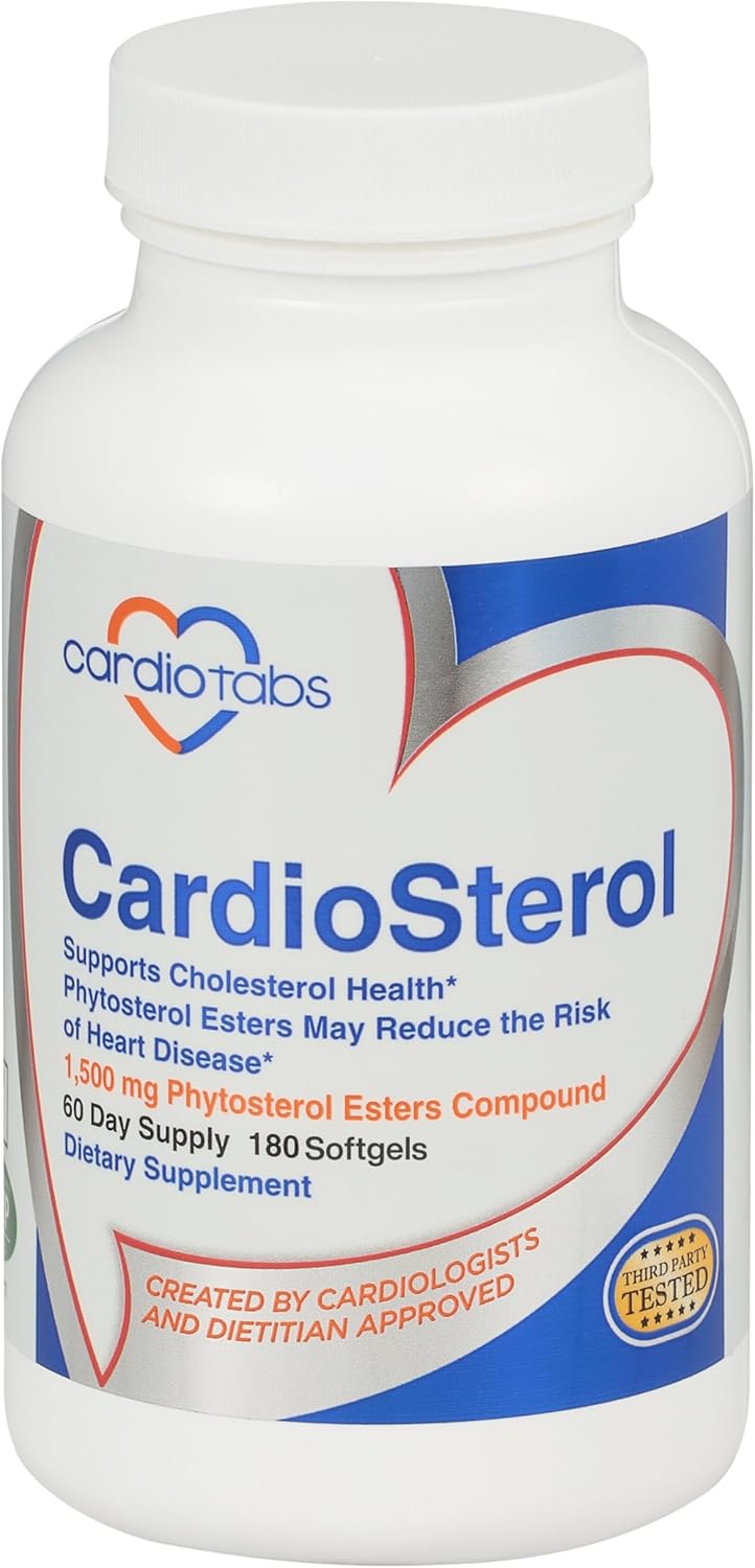 CardioSterol (Phytosterols) | Lowers LDL Naturally | Bio Nutrition | 180 Softgels