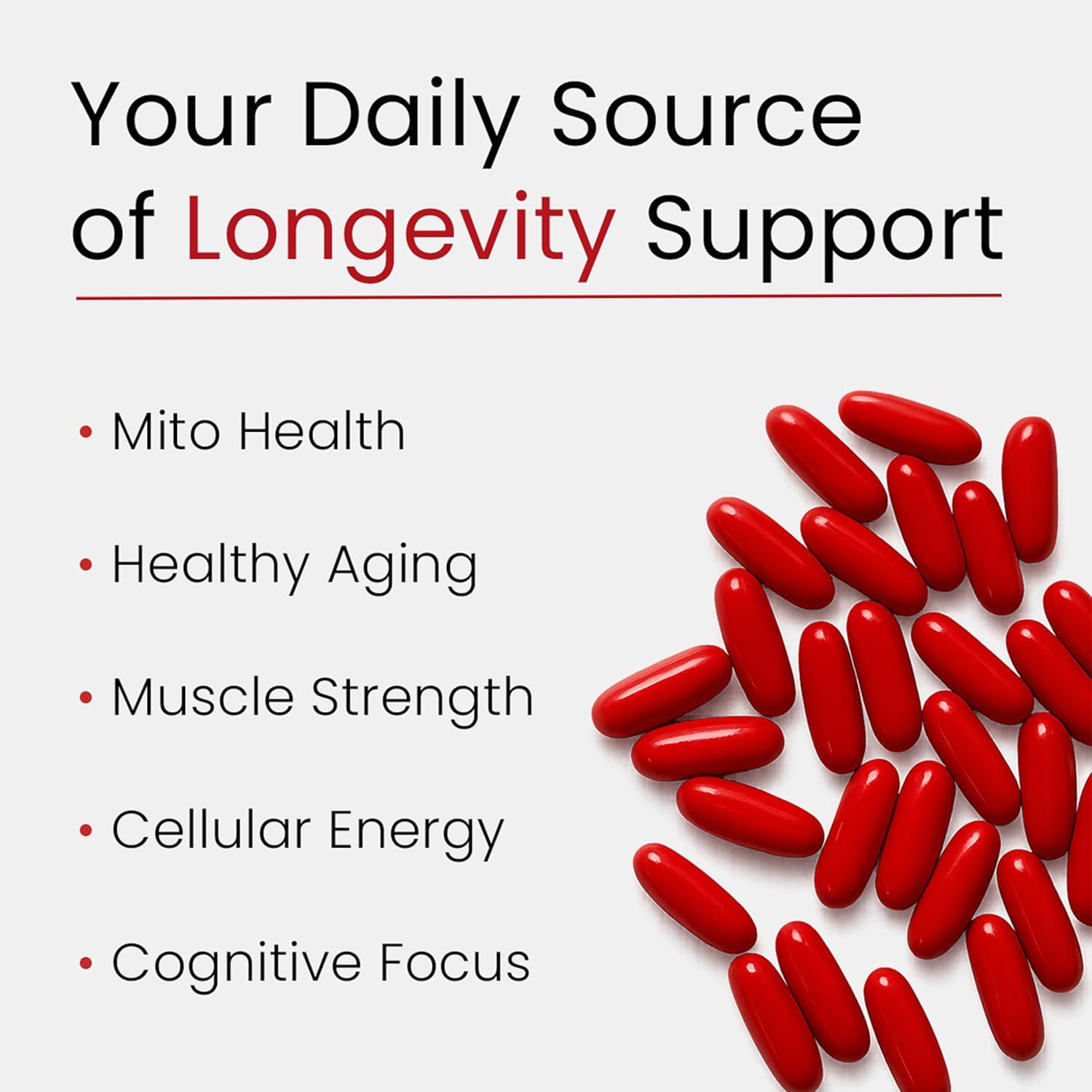 5-in-1 Urolithin A Complex | NAD+, PQQ & CoQ10 for Energy | 120 softgels - Image 6