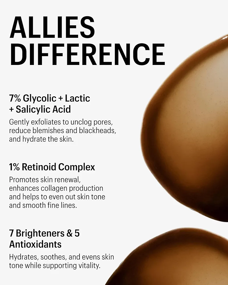 Allies of Skin Sleeping Facial | Multi Acids & Retinoid Peel | 48 ml - Image 4