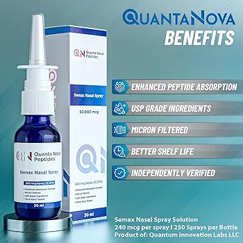 Quanta Nova Semax Spray | 240mcg Peptide for Focus | 240 mcg/Spray - Image 3
