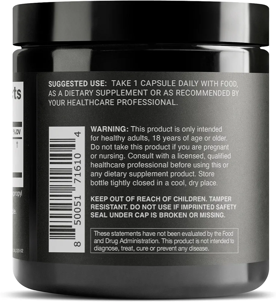 Tongkat Ali 200:1 Extract 600mg | Max Strength Testosterone & Libido Support | 120 Capsules - Image 3