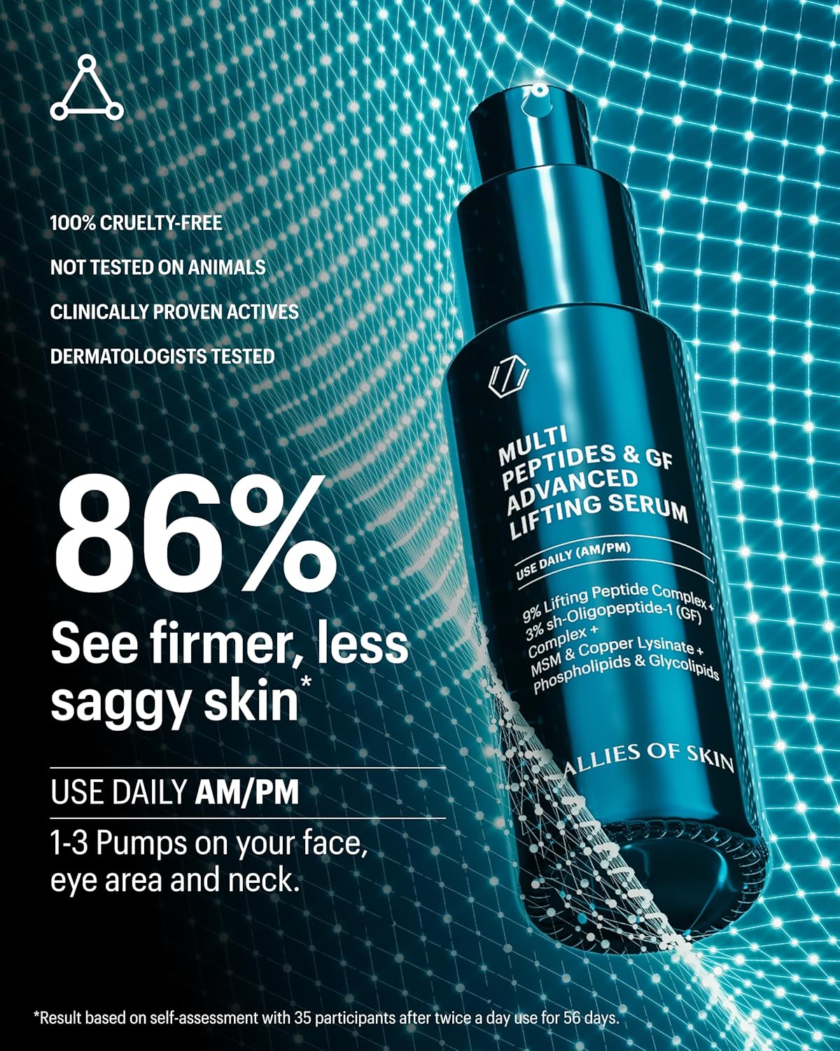 Allies of Skin Growth Factor Serum | 3% GF + 9% Peptides Lifting - Image 4