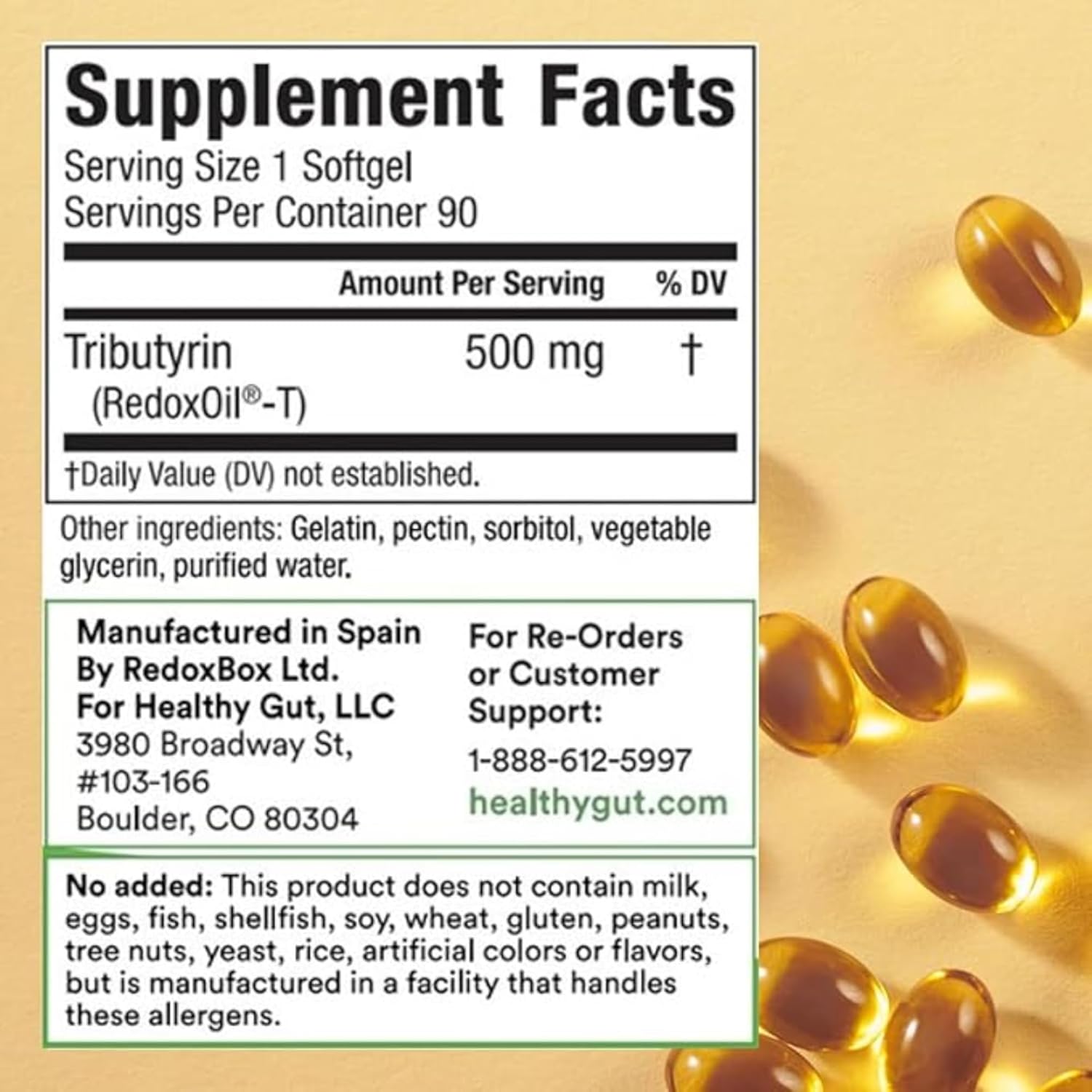 Healthy Gut Tributyrin-X Review | The Odorless Leaky Gut Fix | 90 Softgels - Image 2