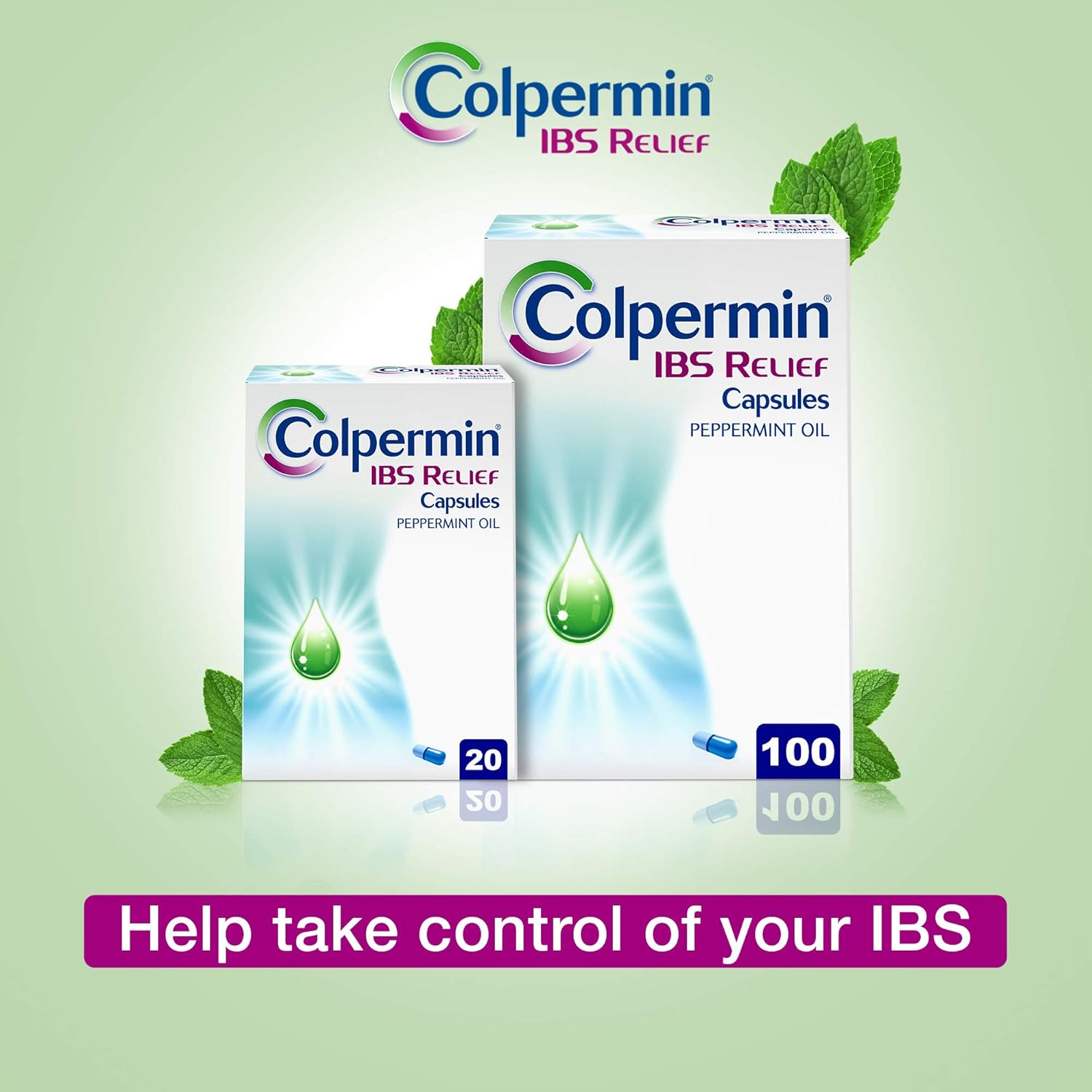 Colpermin Peppermint Oil IBS Relief Capsules 187mg | Advanced Antispasmodic Support | 20 Capsules - Image 2