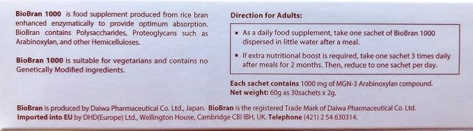 BioBran BioBran MGN-3 1000mg | Advanced Immune System Support | 30 Sachets - Image 3