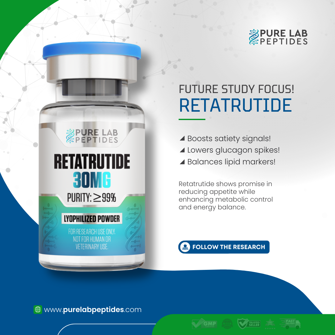 Pure Lab Peptides Retatrutide 30mg | Advanced Metabolic Research - Image 3