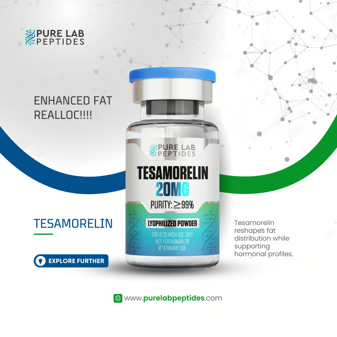 Pure Lab Tesamorelin 20mg | Visceral Fat Targeting Peptide - Image 3
