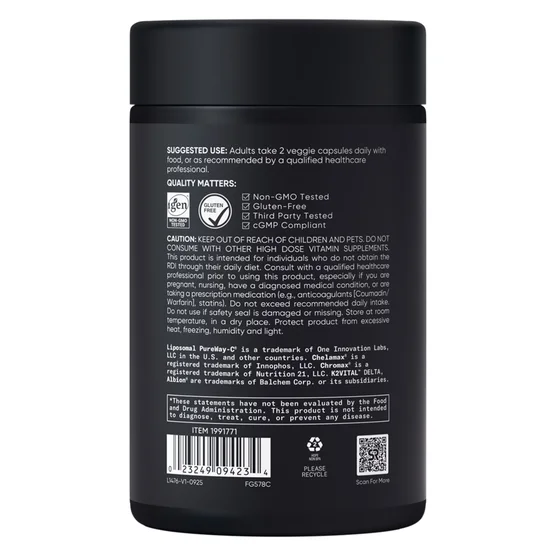 Sports Research Advanced Multivitamin 600mg | Comprehensive Cellular Energy | 180 capsules - Image 3