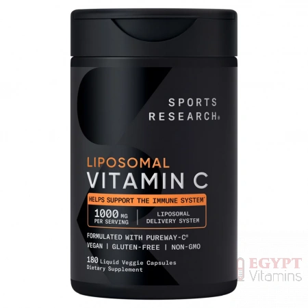 Sports Research Vitamin C Liposomal 1000mg | Advanced Immune | 180 Capsules