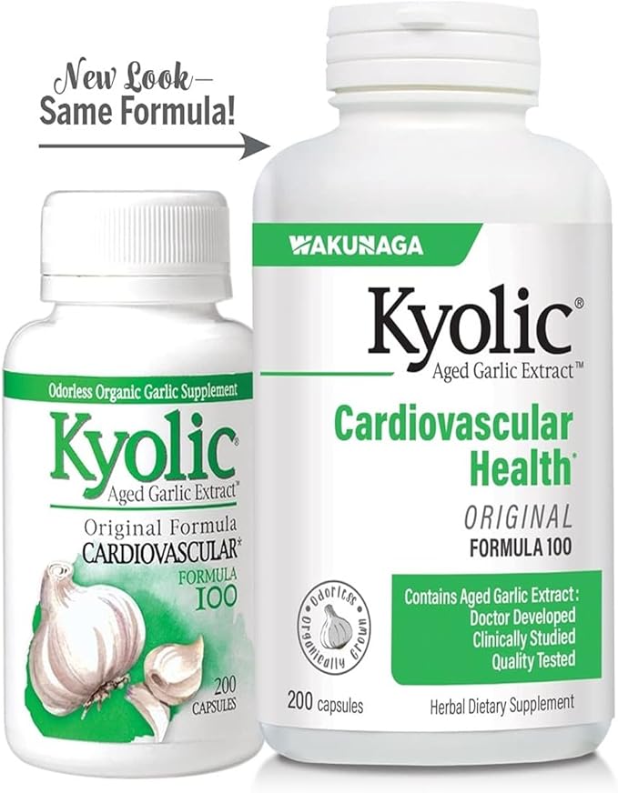 Kyolic Aged Garlic Extract Formula 600mg | Cardiovascular Health | 200 capsules - Image 4