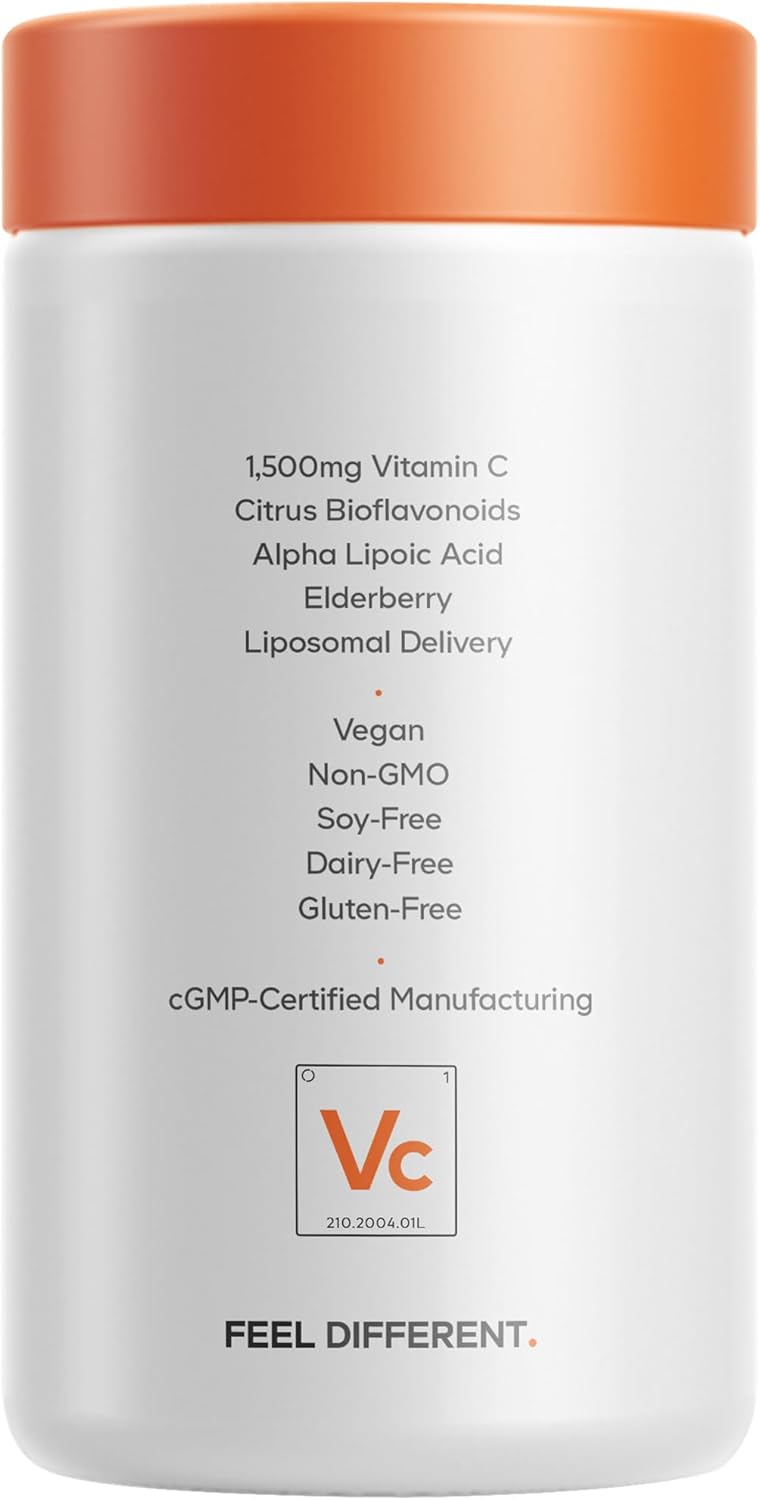Codeage Liposomal Vitamin C 1500mg | 180 Capsules - Image 4