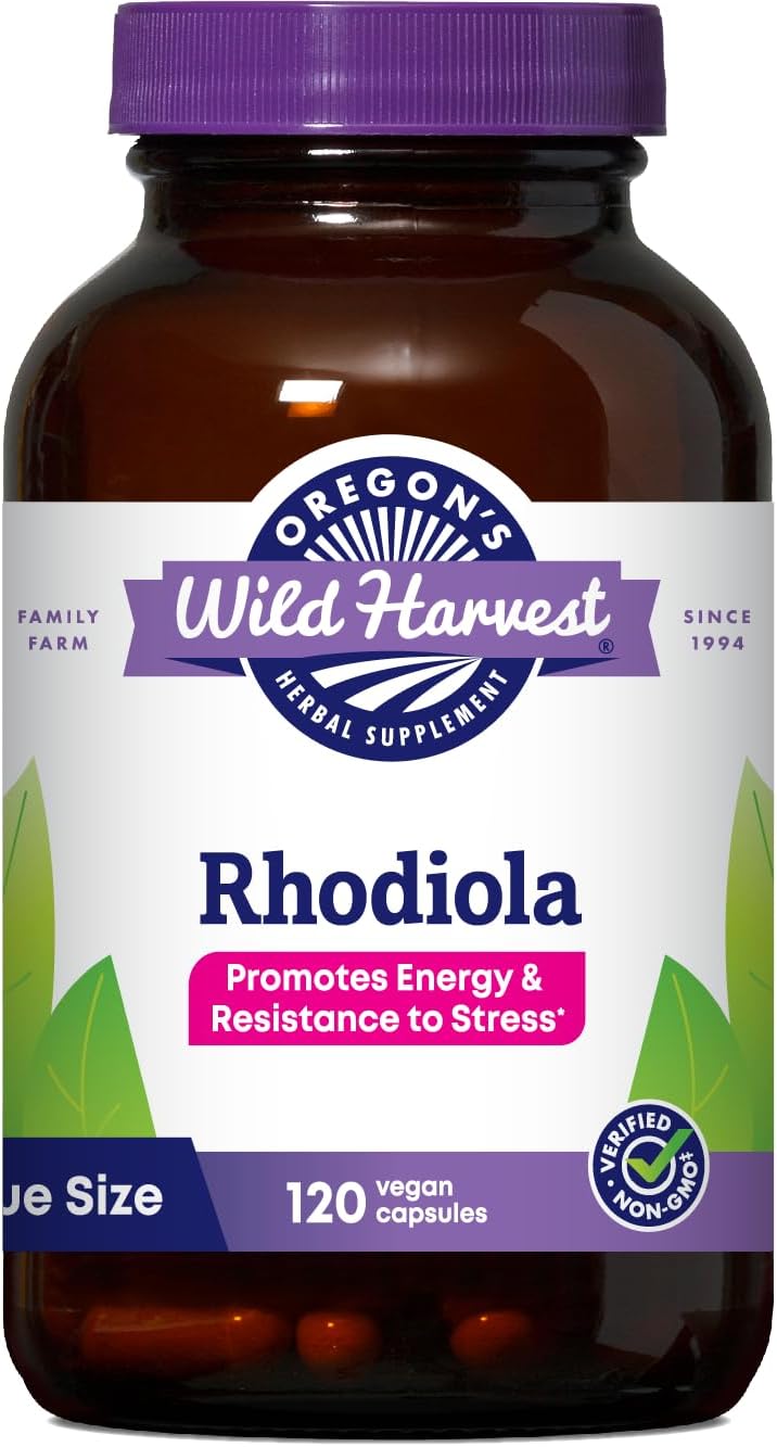 Oregon's Wild Harvest Rhodiola Supplement |120 Capsules