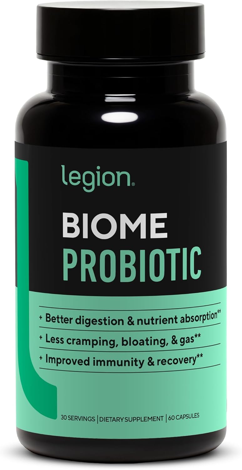LEGION Biome Probiotic | Gut Health & Digestive Support | 30 Servings