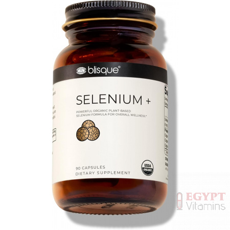 Blisque - Organic Selenium for Thyroid Support, Immune System, and Heart Health | with Organic Mustard Seeds | Authentic and Natural | 90 Capsules