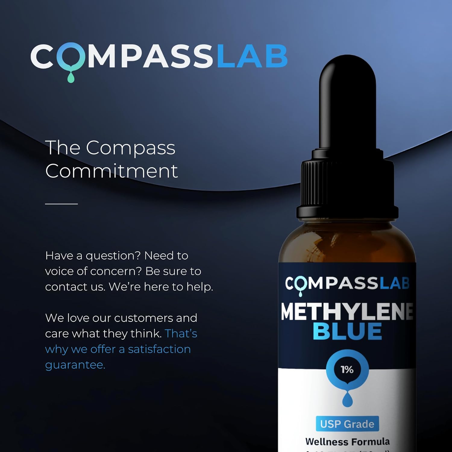 Compass Laboratory Methylene Blue 1% Solution | USP-Grade - Image 5