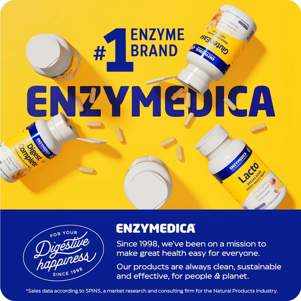 Enzymedica Digest Gold + ATPro, Maximum Strength Enzyme Formula Prevents Bloating and Gas | 90 Capsules - Image 8