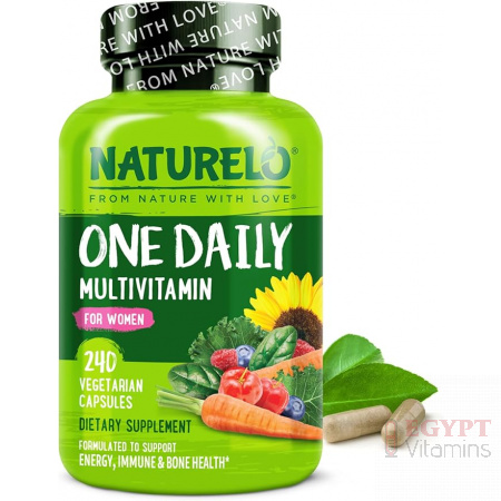 NATURELO One Daily Multivitamin for Women w/Vitamin B12, 240 Capsules