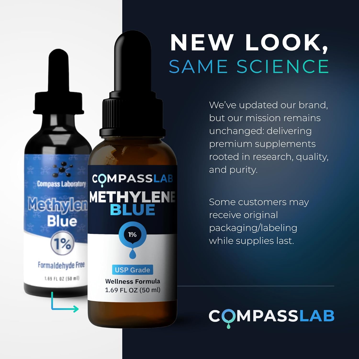 Compass Laboratory Methylene Blue 1% Solution | USP-Grade - Image 3