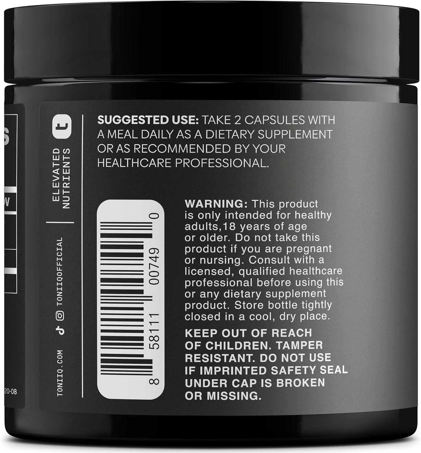 Toniiq Tribulus Terrestris for Men | 120 Capsules - Image 3