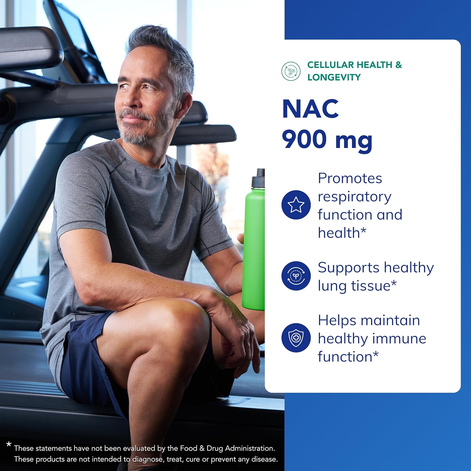 بيور إنكابسوليشنز NAC 900 مجم | مضاد أكسدة متقدم ودعم الجهاز التنفسي |120 كبسولة - Image 4