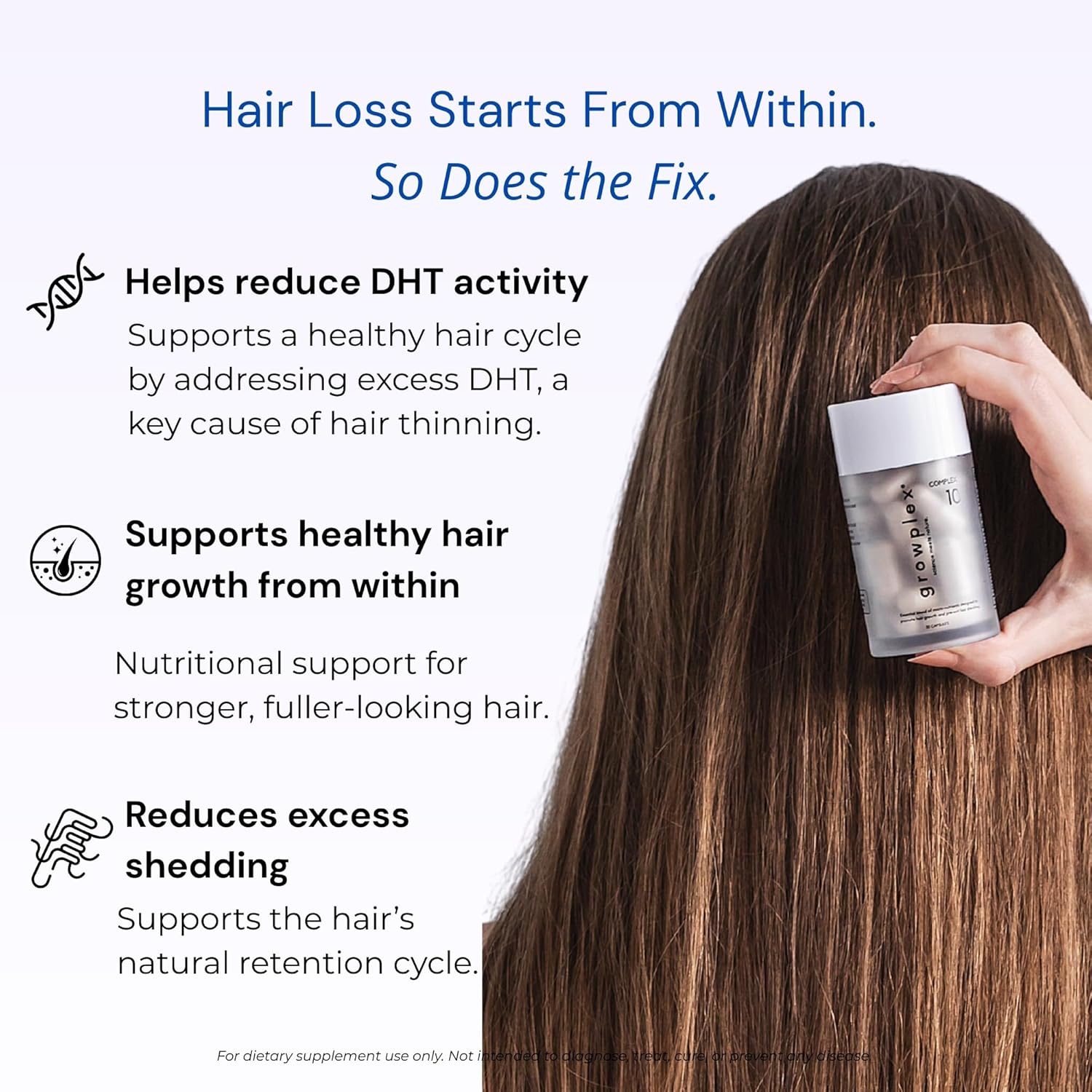 Complex10 Hair Support Supplement | Biotin, Collagen & 10 Nutrients | 30 Capsules for Men & Women - Image 7