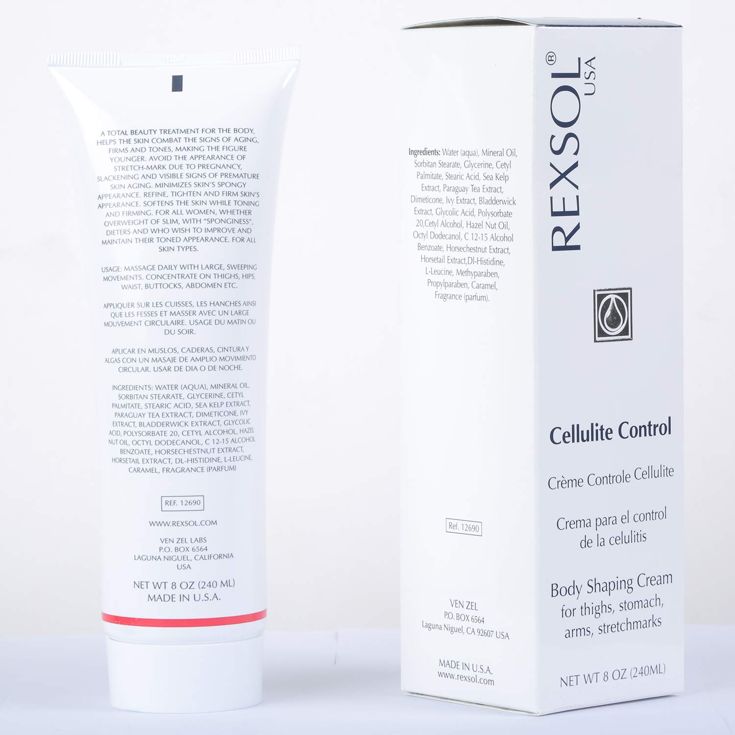 Rexsol USA Cellulite Control Body Shaping Cream | Supports Smoother Skin Texture - Image 2