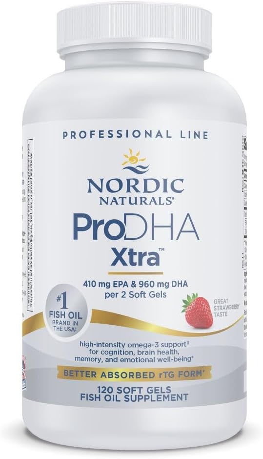 Nordic Naturals ProDHA 1000, Strawberry | 120 Soft Gels
